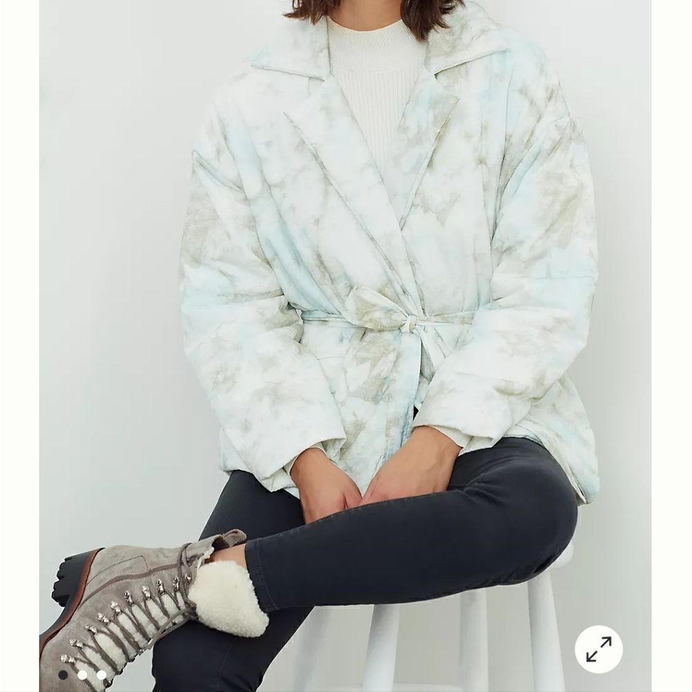 Blank NYC puffer wrap jacket